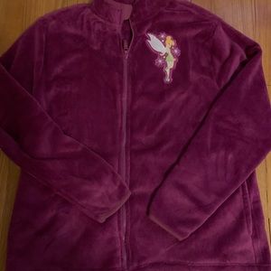 ❤️Disney store Tinkerbell purple fleece jacket 2x